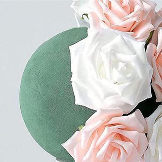 Floral Foam Blocks Green Spherical Flower Mud Florist Plant Foam Ball for Live/Artificial Flower Arrangement Wedding Vase Decoration