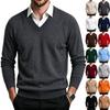 Maglione Pullover in Maglia da Uomo Autunno Inverno, Top Casual Quotidiano per Casa e Uso Esterno