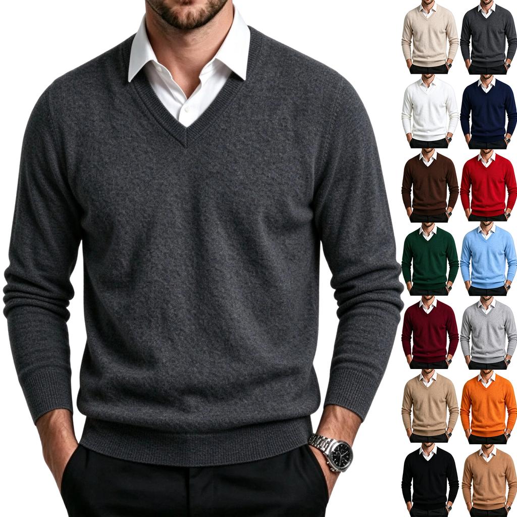 Maglione Pullover in Maglia da Uomo Autunno Inverno, Top Casual Quotidiano per Casa e Uso Esterno