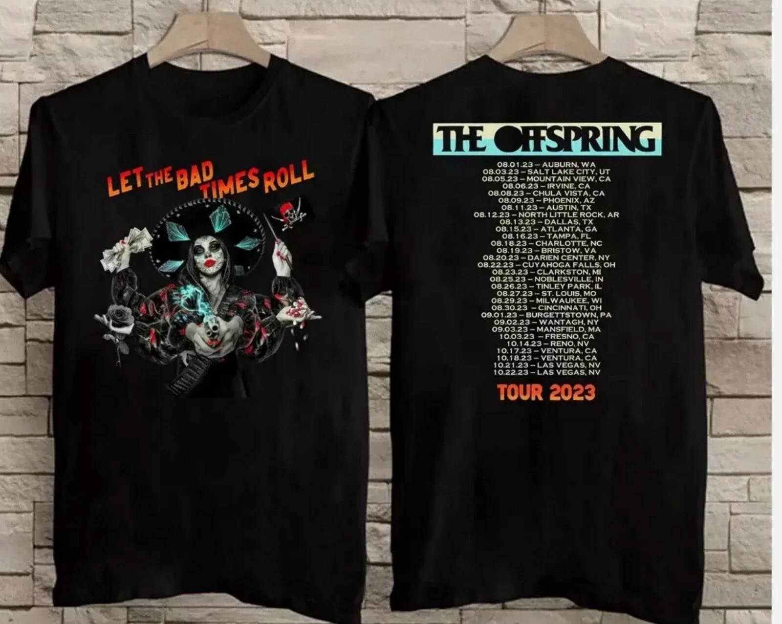 The Offspring Тур 2023 Let The Bad Times Roll Футболка Хлопок Унисекс Для Поклонников S