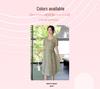 Xue Xi Mama 2026 Floral Slimming Summer Dress for Middle-Aged & Elderly Women - Short-Sleeve, Long Skirt