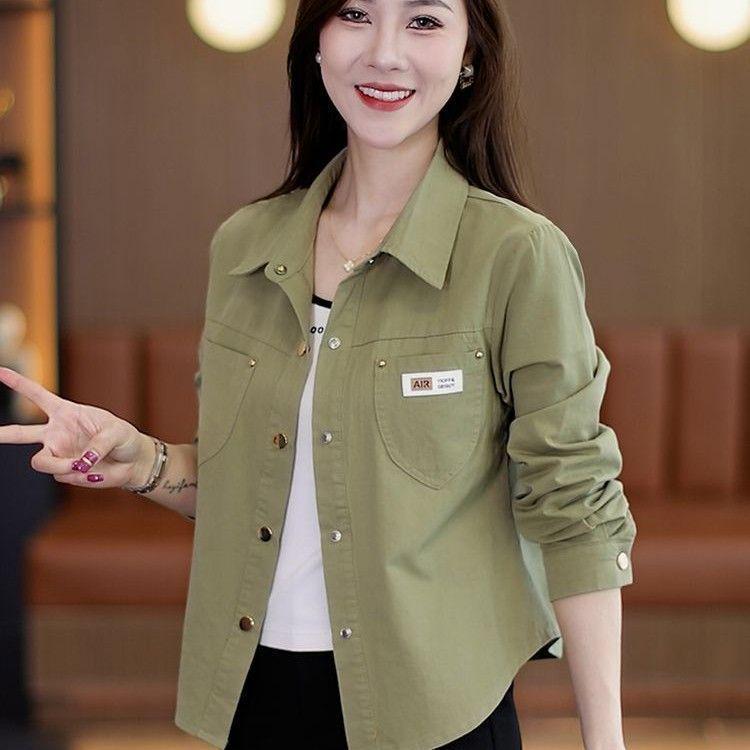 Women s Petite Niche Shirt Jacket - 2025 Autumn/Winter Casual Style S (85-95 jin)