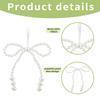 6/12pcs Imitation Pearl Bow Christmas Decoration Christmas Fringe Pendant For Holiday Party Girls Room Decor Supplies