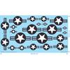 US Modern #3 Roundels_Stealth Light-Dark - 1/24 1/32 1/48 1/72 1/44- Water Decal - Waterslide, 1/24