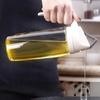 Leakproof Glass Oil Bottle Can Automatic Opening Seasoning Dispenser with Handle