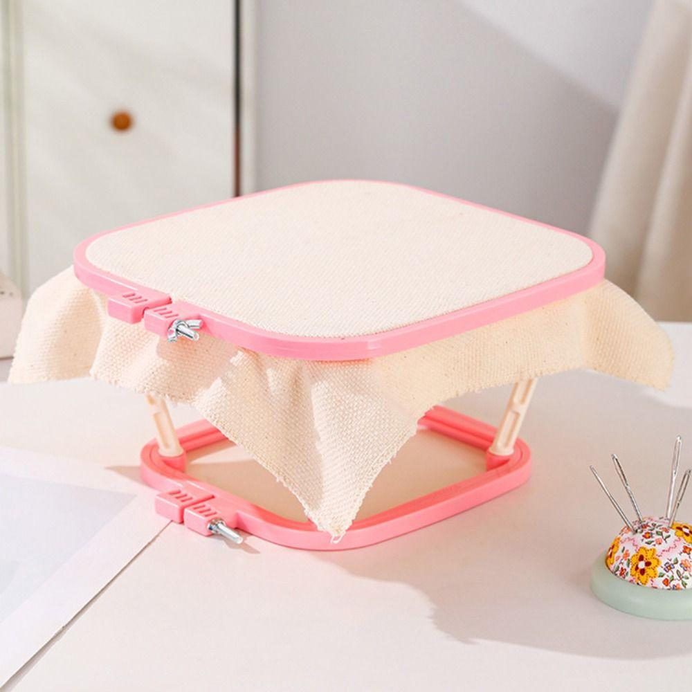 Double Layer Embroidery Frame Stitch Holder Cross Stitch Rack Embroidery Stand Hoop Household