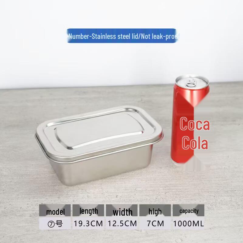 

Mailang 201 Stainless Steel Food Storage Container - 1L with Steel Lid