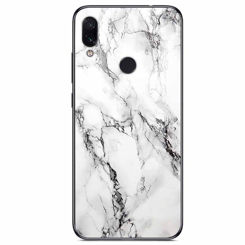 For Redmi Note 7 Cases Note7 Pro Tempered Glass Hard Back Cover For Xiaomi Redmi 7 Pro Phone Case Protective Funda Bumper Note 7