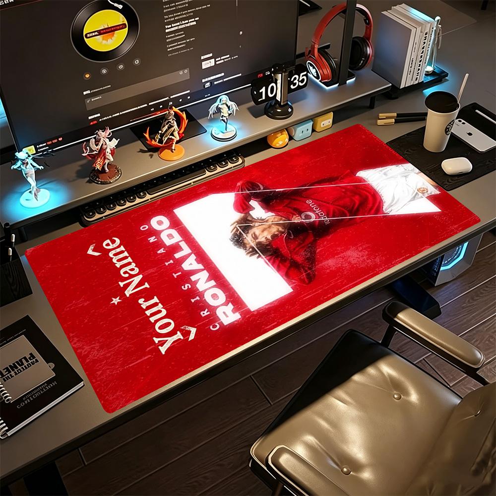 Cristiano Ronaldo (19) Personalized Name Mouse Pad Desk Mouse Pad Office Mouse Mats Non-Slip Rubber Bottom Computer Decor Item Office Use