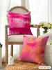 Vintagepink Bstract Pattern Cushion Cover Natural Linen Organic Fabric Double-Sided Printing Breathable Perfect For Home Decor