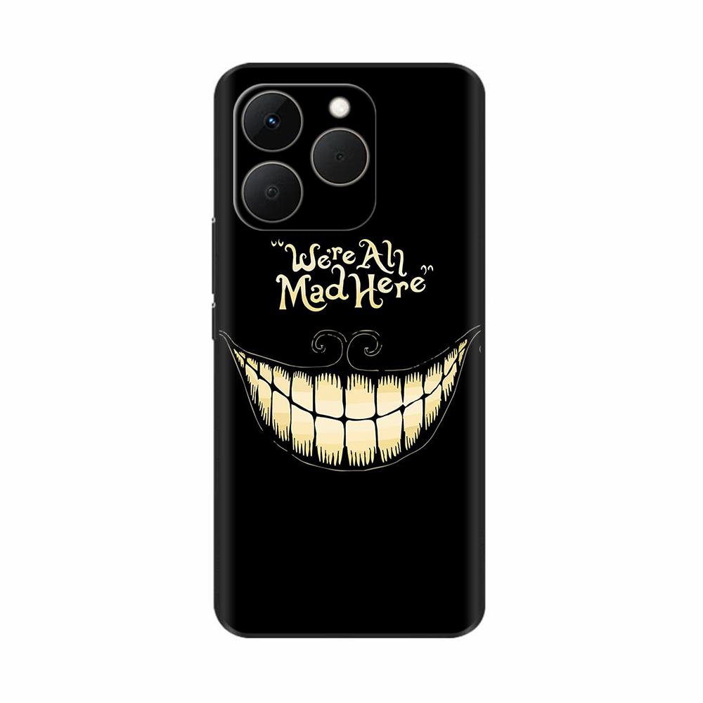 For Realme 15T 5G Case Soft Silicone Bumper Cartoon Flower Skull Painting Back Cover For Oppo Realme 15T 15 T Phone Cases Funda