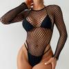 Sexy Lingerie jumpsuits Bodycon Mesh Fishnet Colorful Clubwear Perspective Christmas Valentine's Day Women's Lingerie Bodysuits