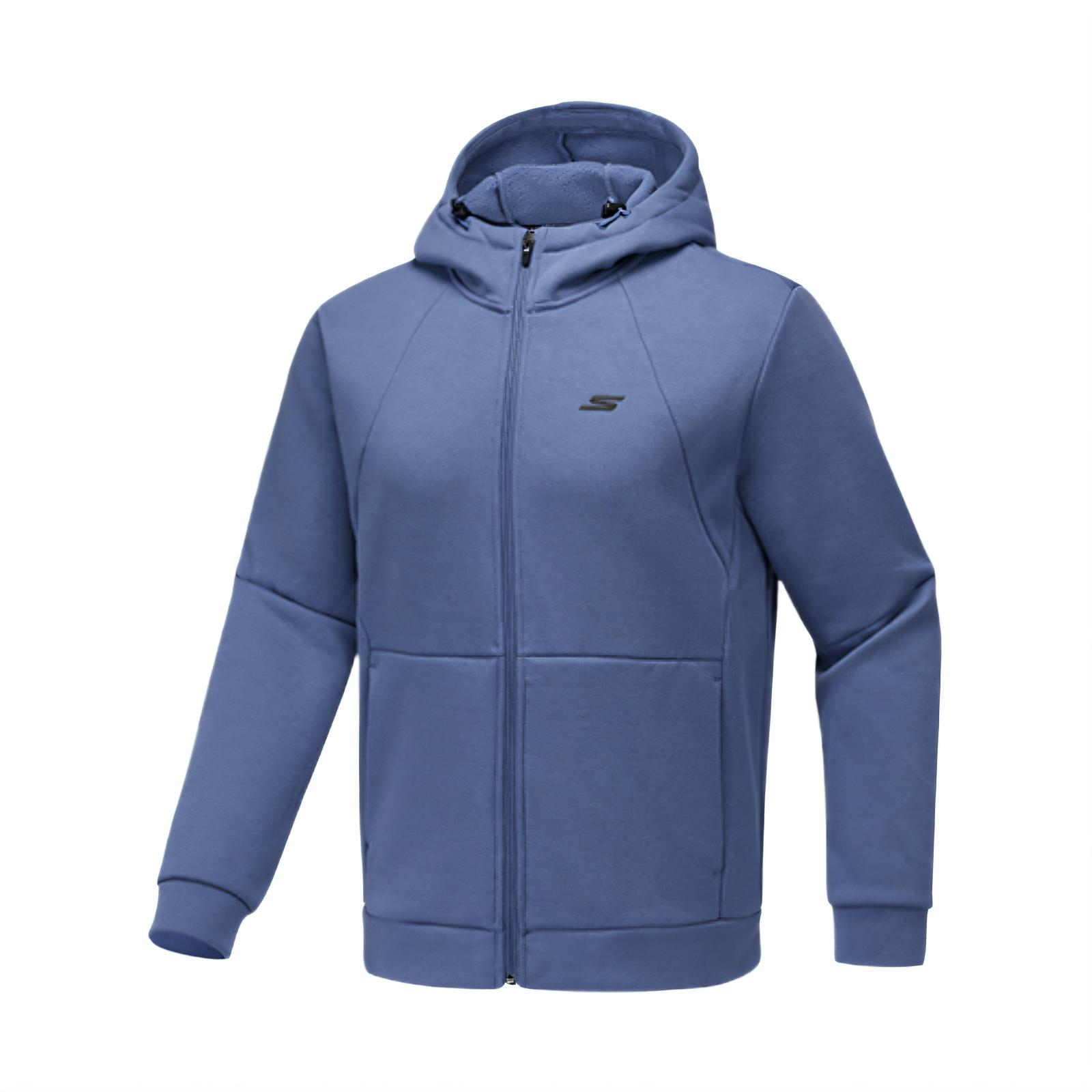 Skechers Basic Sports Series Hooded Versatile Casual Warm Sweatshirt Men sweatshirt P425M175-05YL S
