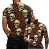 Men's Casual Loose Fit Short Sleeve T-Shirt Halloween Style Graphic Print Crew Neck Lightweight Top for Everyday Wear