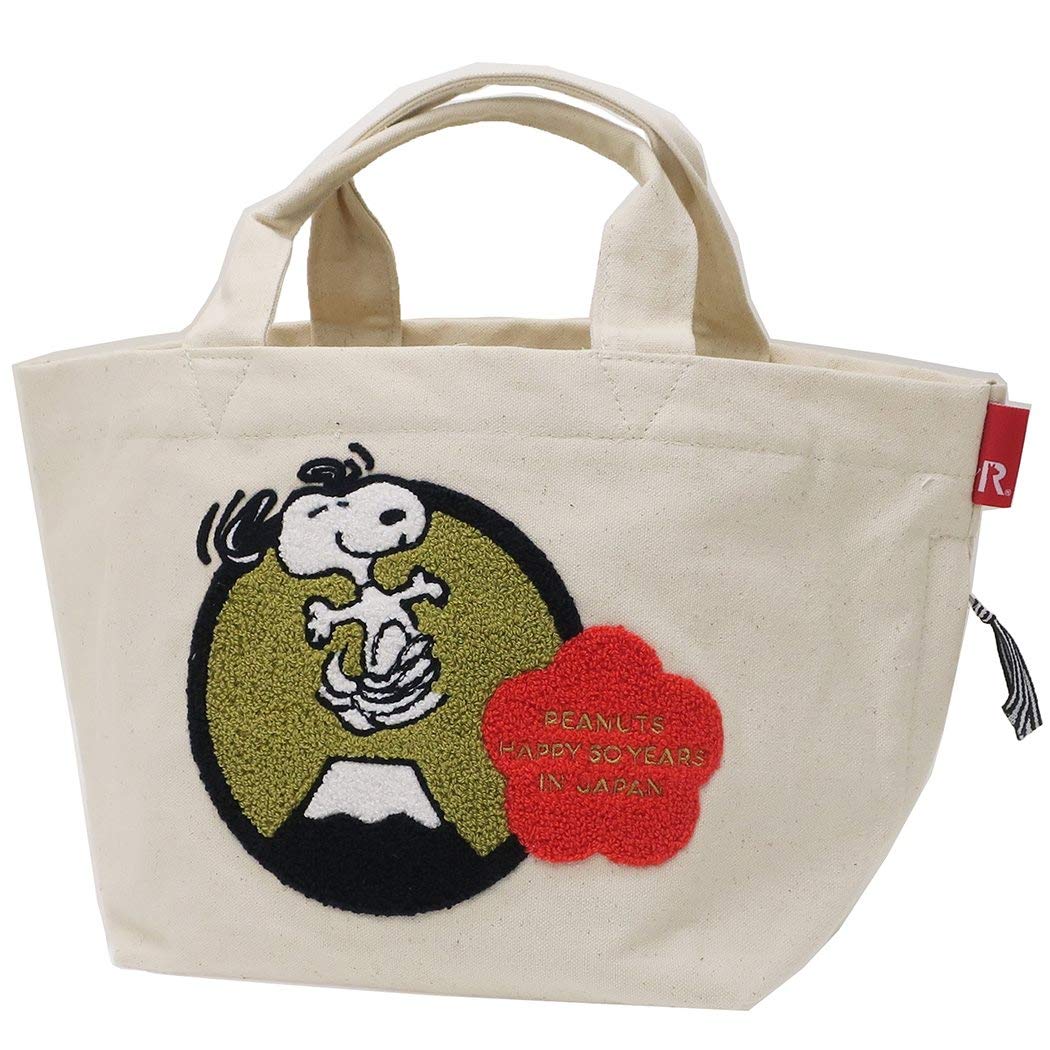 

Snoopy Deli Peanuts Root Tote Bag Character Goods Mail Order [Lunch Bag] Pile/JAPAN