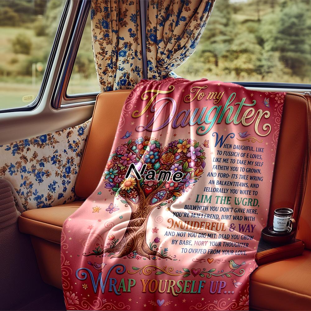 Ocean Love Letter Personalized Name Blankets Soft And Comfortable Against The Skin Naps And The Office A Wonderful Gift For Friends Family And Loved