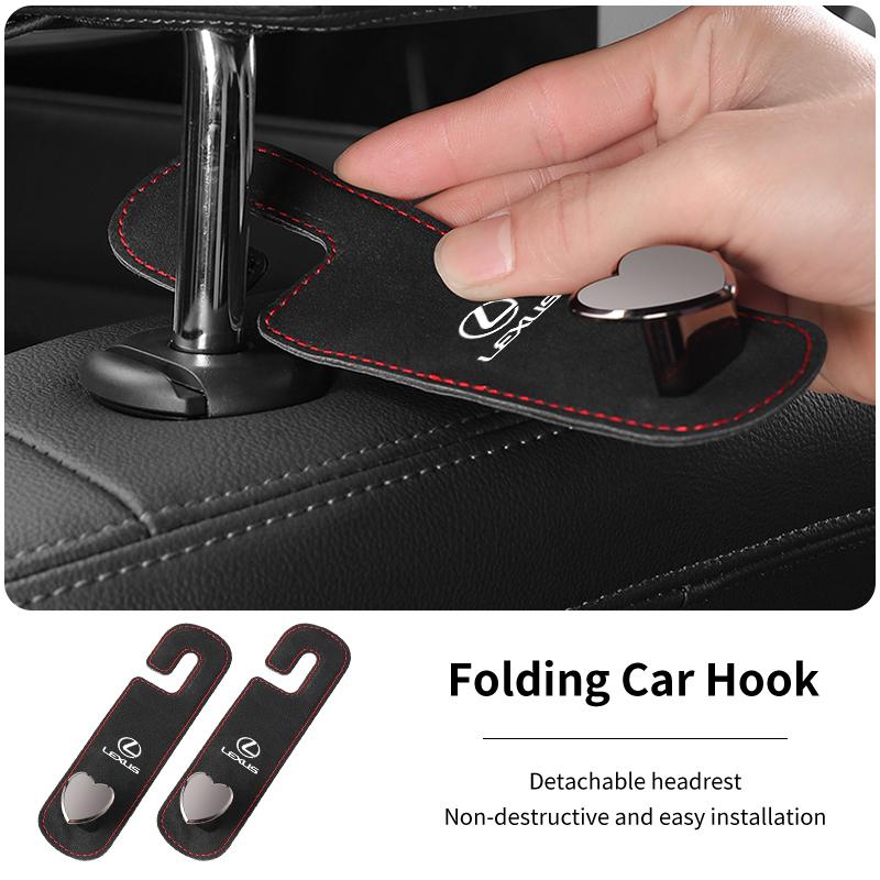 Car Seat Back Single Hook Heart Shaped Pothook For Lexus CT ES GS NX IS250 CT200h IS300h ES300h RX400h NX300h IS200 AEP1