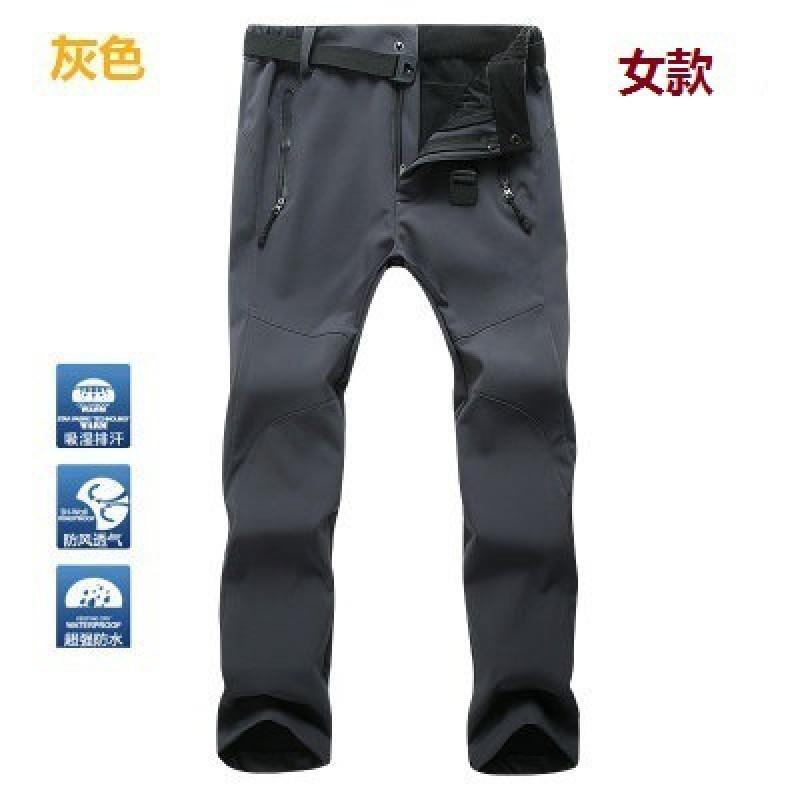 Men Women Softshell Cycling Pants Windproof Waterproof Fleece Lined Thermal Trousers Bike Commute Hiking Outdoor