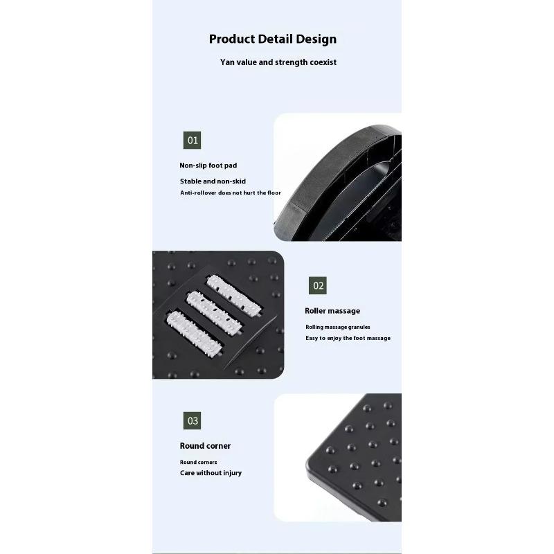 Office foot pedals, placed under the desk, can swing 180 degrees to activate the feet and relieve leg stiffness