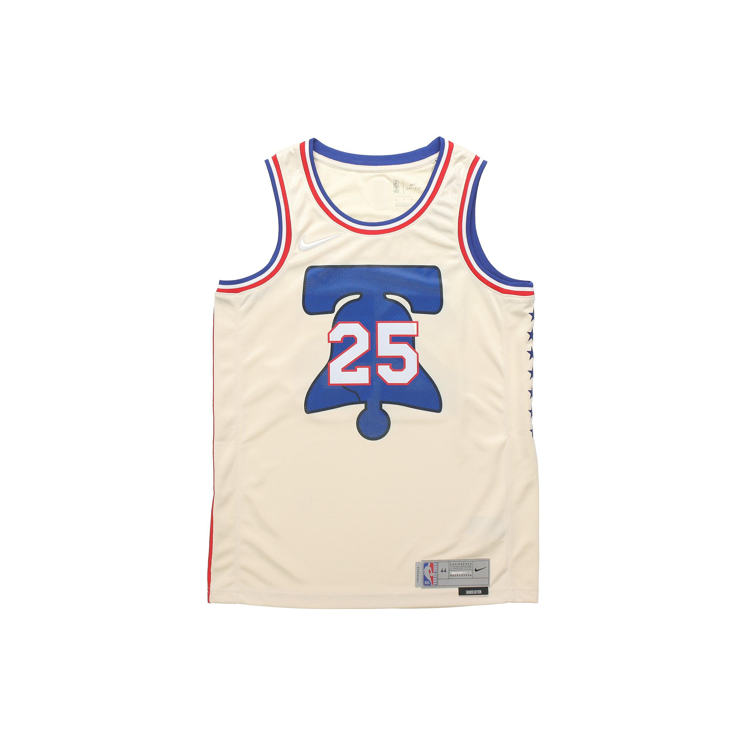 Nike Basketball Jersey Swingman Jersey Earned Edition Simmons, Philadelphia 76ers SW Fan Edition Men s Beige CN9964-211 M