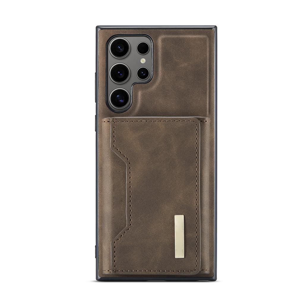 Phone Case Magnet Detachable Wallet Card Holder Stand Function Fit for Samsung Galaxy S24