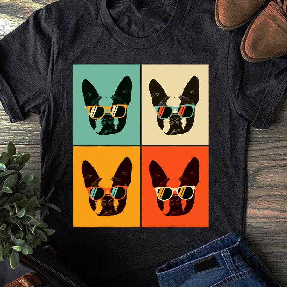 Funny Boston Terrier T-Shirt: Dog Lover Gift with Sunglasses