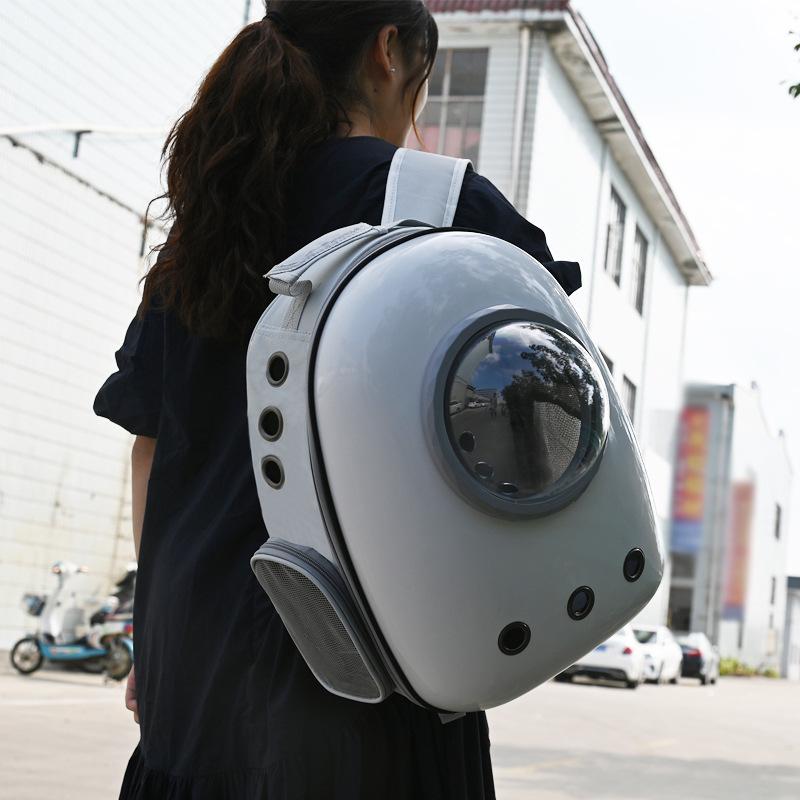 Cat bag out portable cat backpack cat bag space capsule pet dog schoolbag double shoulder rabbit summer breathable