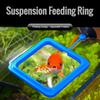 Aquarium Feeding Ring Fish Tank Station Floating Food Tray Feeder Square Circle Accessory Fish Food Feeder Suction Cup Black