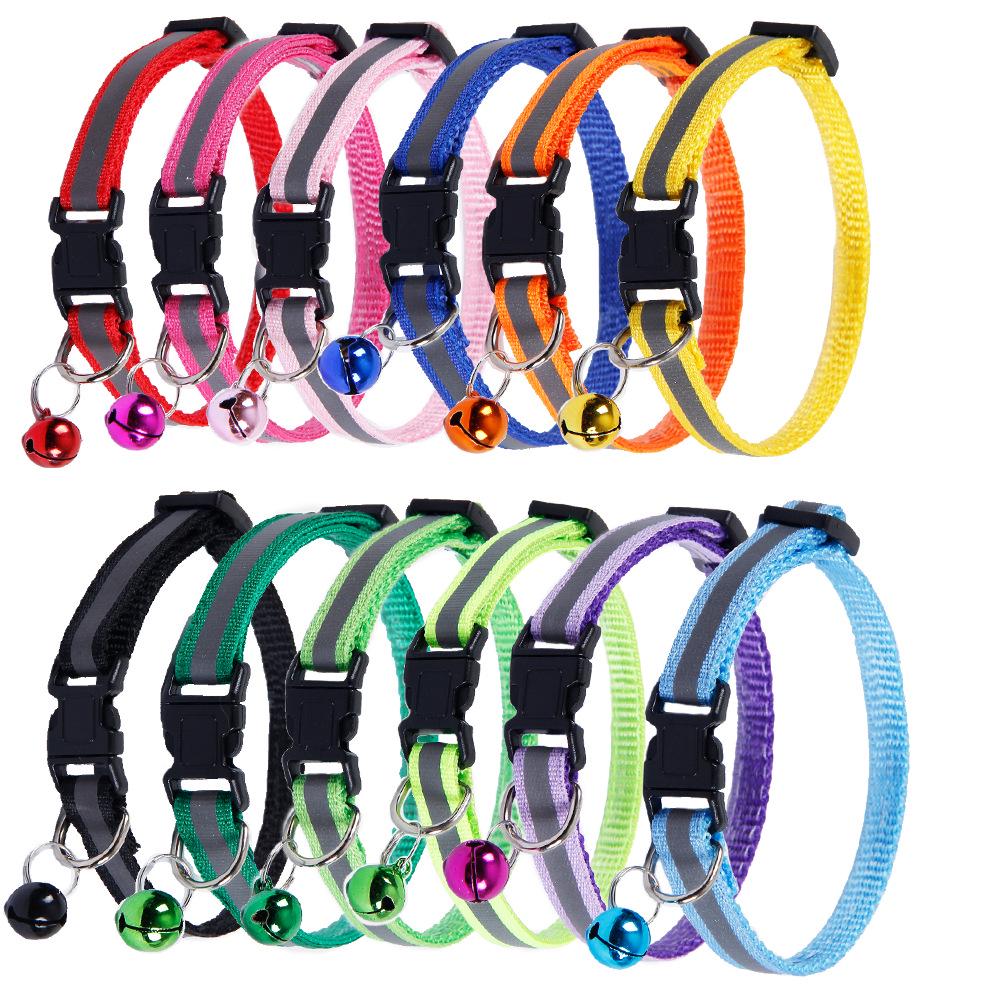 Reflective Cat & Dog Collar with Luminous Bell