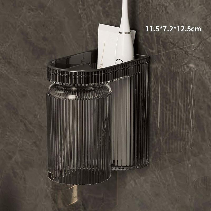 

Модернизированная подставка для зубных щеток, настенная подставка для зубных щеток и кружек, без перфорации, для туалета