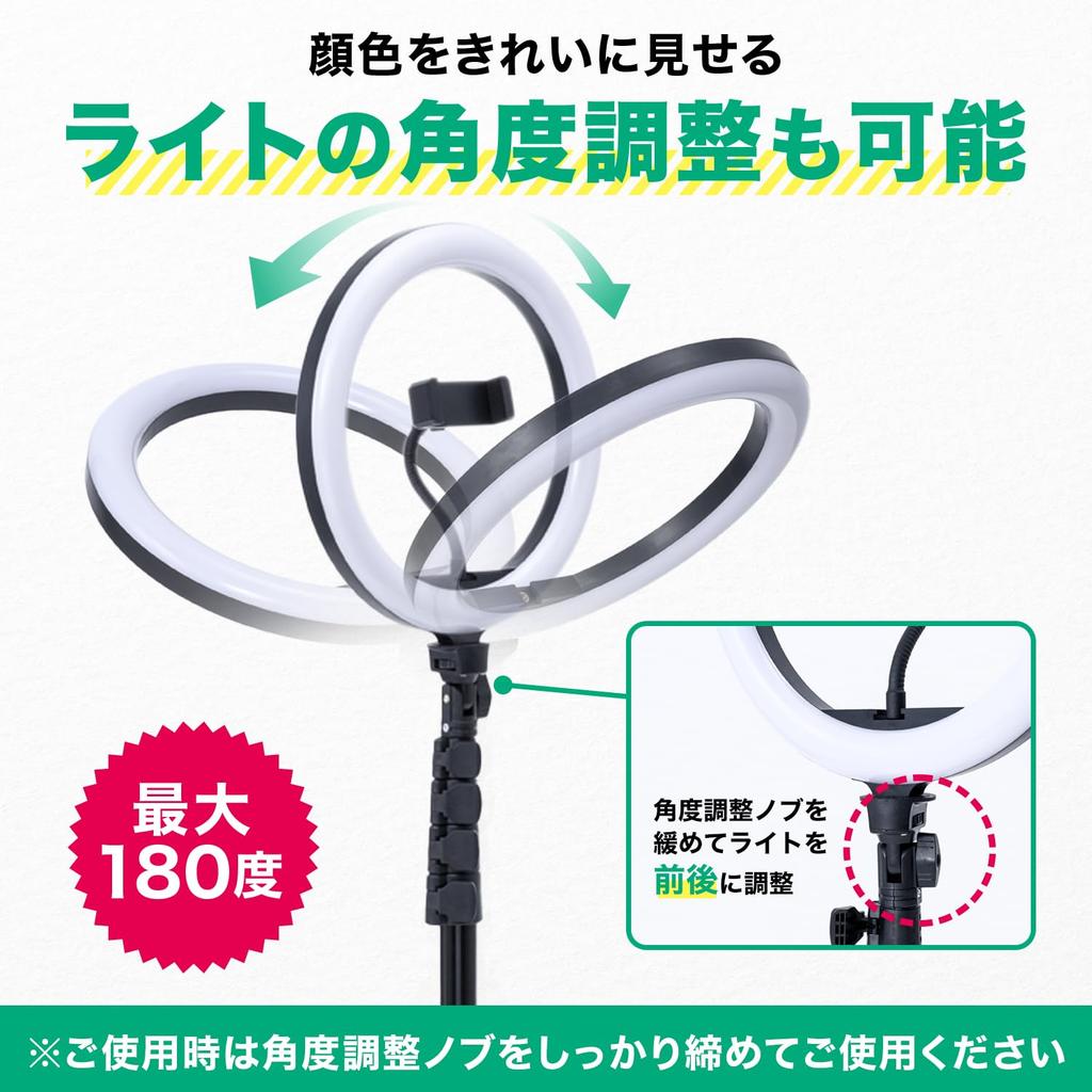 Latuna Ring Light with Easy Assembly USB 3 Color PC Stand for and Perfect for Online Live and Makeup 10-inch Tripod, & Adjustment, 30-Level Dimming,