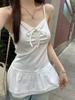 Summer Korean version Tencel lace splicing strap pleated temperament versatile suspender T-shirt vest women