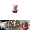Cute Cartoon Acrylic Pig Car Interior Decoration Pendant For Trendy Vehicle Styling