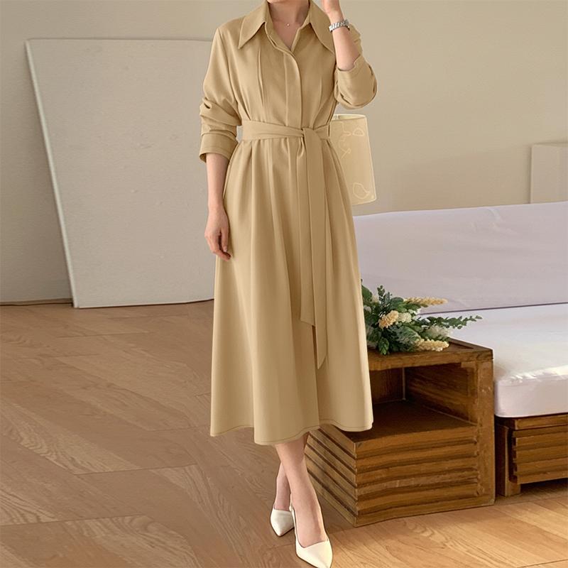 ZANZEA Lässige Bluse mit Umlegekragen und 3/4-Ärmeln für Damen in Volltonfarbe