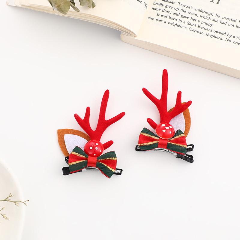 

Reindeer Antler Hair Clips: Christmas 3D Hair Accessories for Updos and Braids