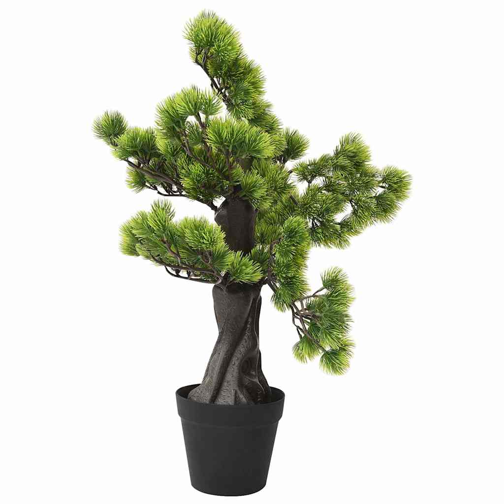 vidaXL - Kunstplant - met - pot - pinus - bonsai - 60 - cm - groen