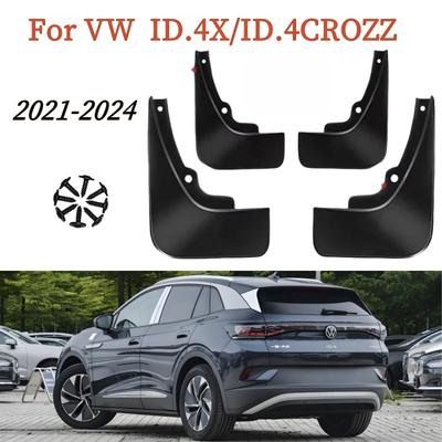 4 szt./zestaw Chlapacze samochodowe dla VW ID.4X ID.4CROZZ -2024 Chlapacze samochodowe Osłony przeciwbłotne Błotniki Akcesoria