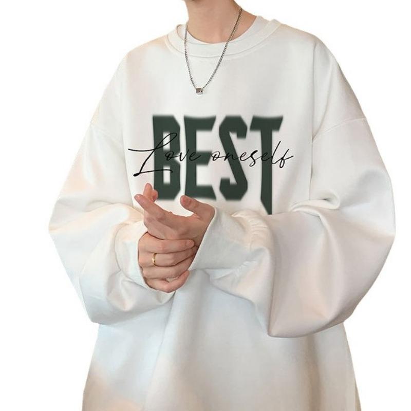 Американский ретро-свитшот с круглым вырезом для мужчин на осень и зиму — фото 5