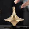 Copper Metal Spinning Top Tip Counter Stress Ease Plaything Small Edc Relieve Stress Decompression Gadgets Roller For  Children Kids