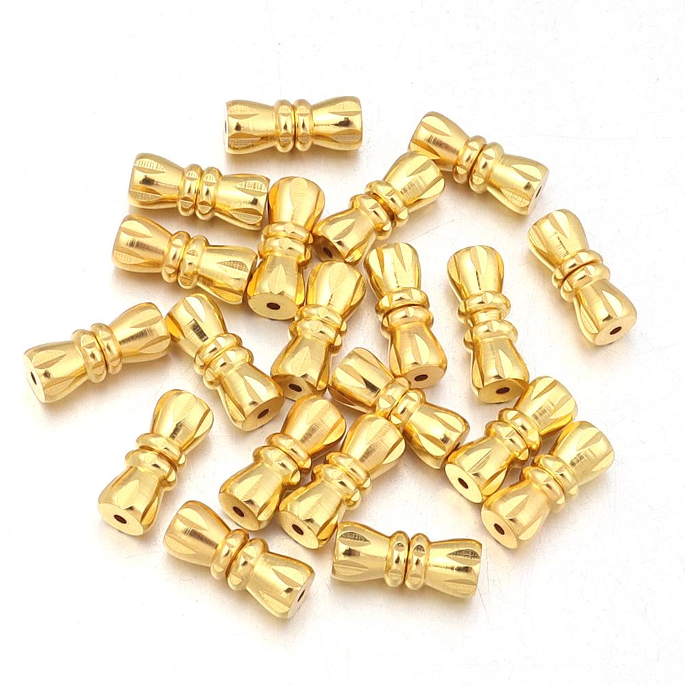 20pcs Copper End Clasps Metal Peanut Fasteners Buckle Spiral Clasps Connectors For DIY Jewelry Making Bracelet Necklace Supplies