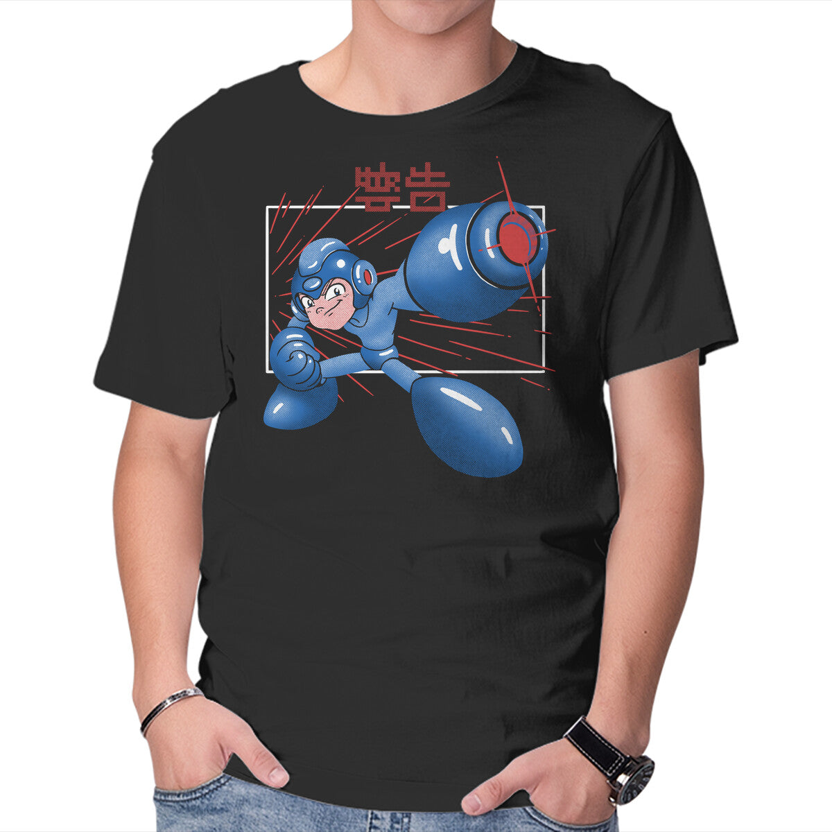 Unisex Crew Neck T-Shirt Mega Shooting Graphic Short Sleeve Casual Tee XXXXL