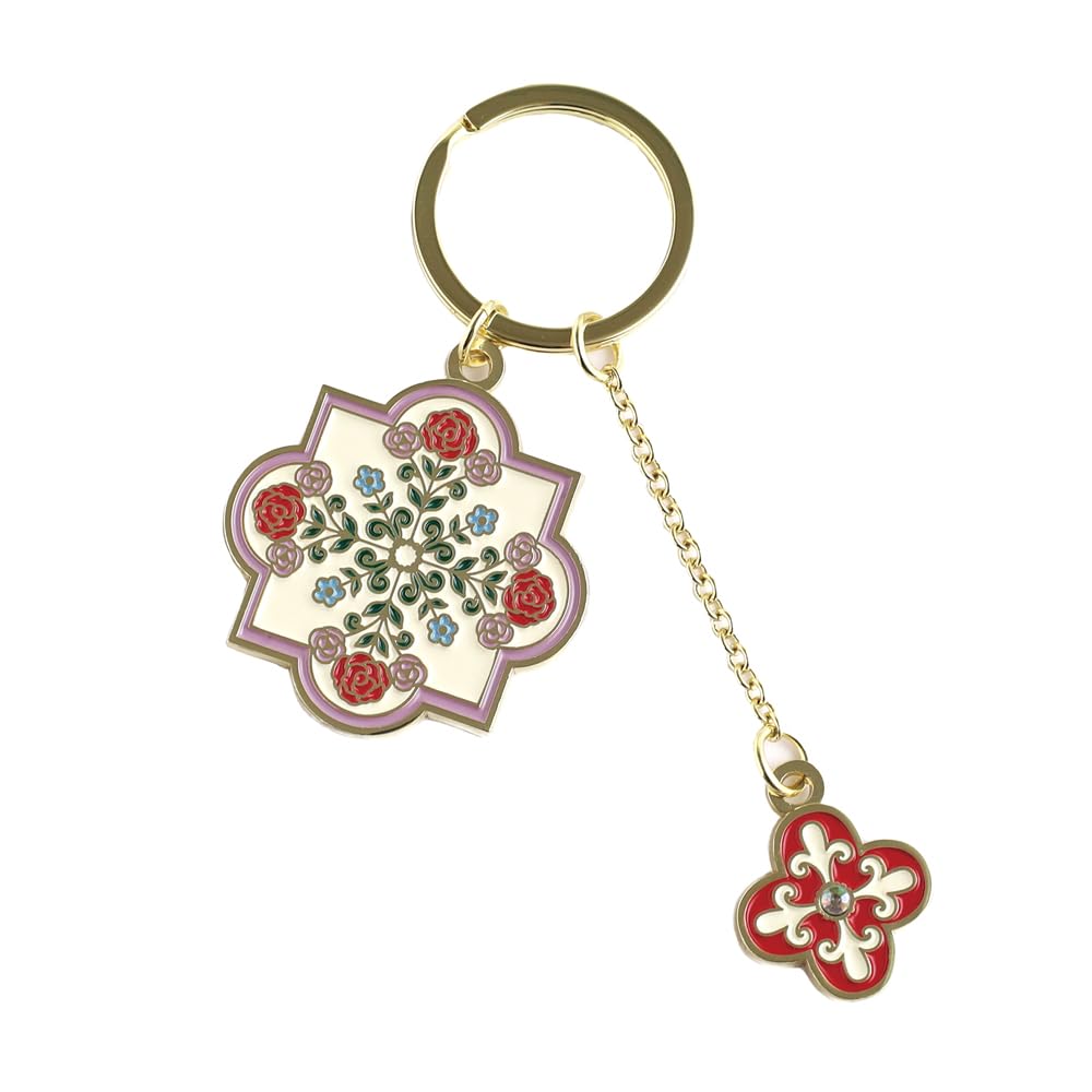 KUNIKA x GreenFlash Double Metal Red Keychain, KG-023