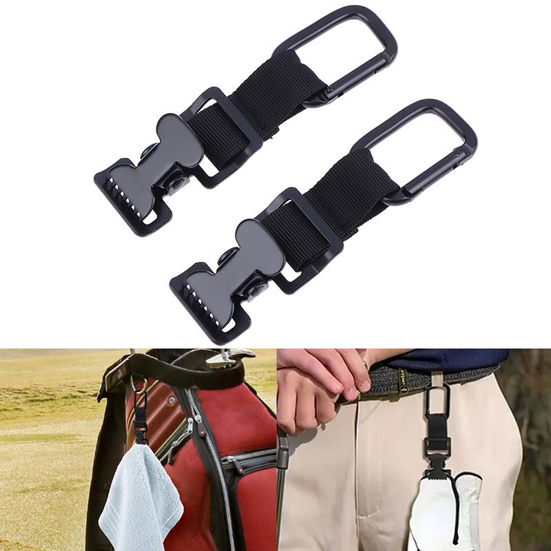 Secure Black Golf Glove Holder Clip Versatile Attaches To Belt Or Bag Perfect For Golf Gloves, Hats, Helmets, Masks & Towels