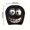 2 Stück Smiley-Gesicht bedruckter Auto-Kissenbezug Weich Bequem Dekorative Kissenhülle Autositz Kopfstütze Waschbarer Polyesterstoff