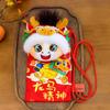 Cartoon Horse Year Money Bag Plush Horse Year Mascot Bag 2026 Red Envelope Bag  Chinese New Year