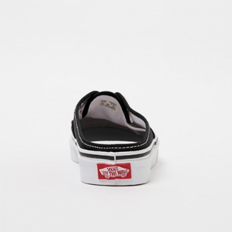 Vans Authentic Mules   Black  True White  Vn0a54f76bt1