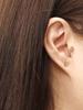 Minimalpiercing 14K Internal Gold Flat Round Labret Piercing