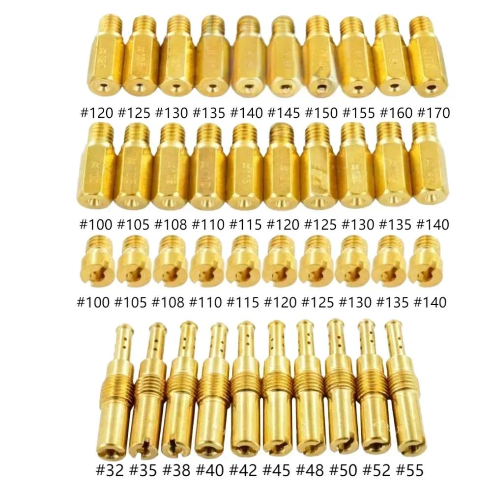 40pcs Carburetor Main Jets Slow Pilot Jet Kit For Keihin For CV CVK For PWK FCR PJ VA VB VE Main Jet Idle Speed Injectors