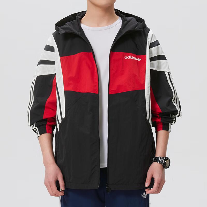Adidas Men s Sportswear Woven Hooded Jacket KW4809 M чёрный