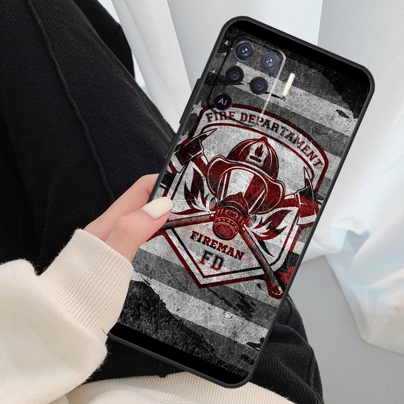 Feuerwehrmann Helden Feuerwehrmann Handyhülle Für OPPO A5 A9 2020 A31 A53 A53S A1K A15 A16 A52 A72 A83 A91 A93 A54 A74 A94